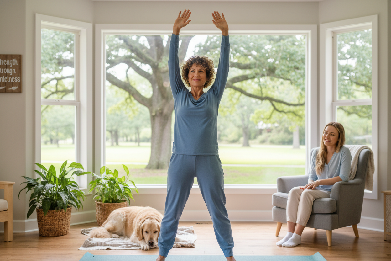 Gentle exercise during breast cancer chemotherapy treatment